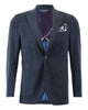 Double-face Jersey Blazer - Dark Green, Blue - VASSI