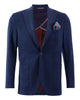 Double-faced Jersey Blazer - Blue, Brown - VASSI