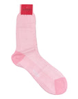 Extra-fine Houndstooth Cotton Socks SocksPink