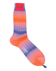 Extra-fine Multicolor Shadow Striped Cotton Socks SocksPurple