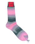 Extra-fine Multicolor Shadow Striped Cotton Socks SocksPink