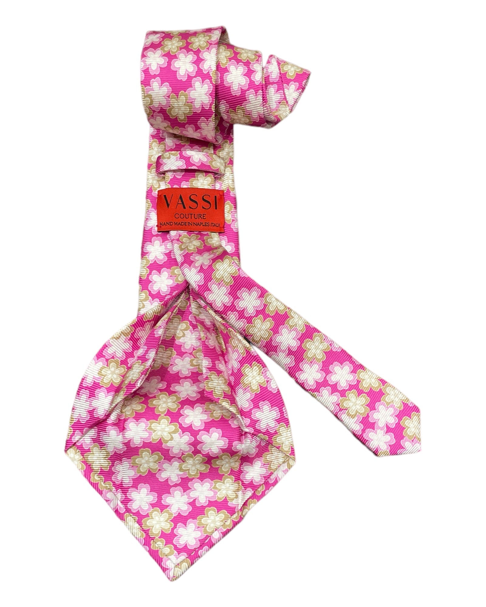 Floral Seven-Fold Silk Ties 1 TIESPink