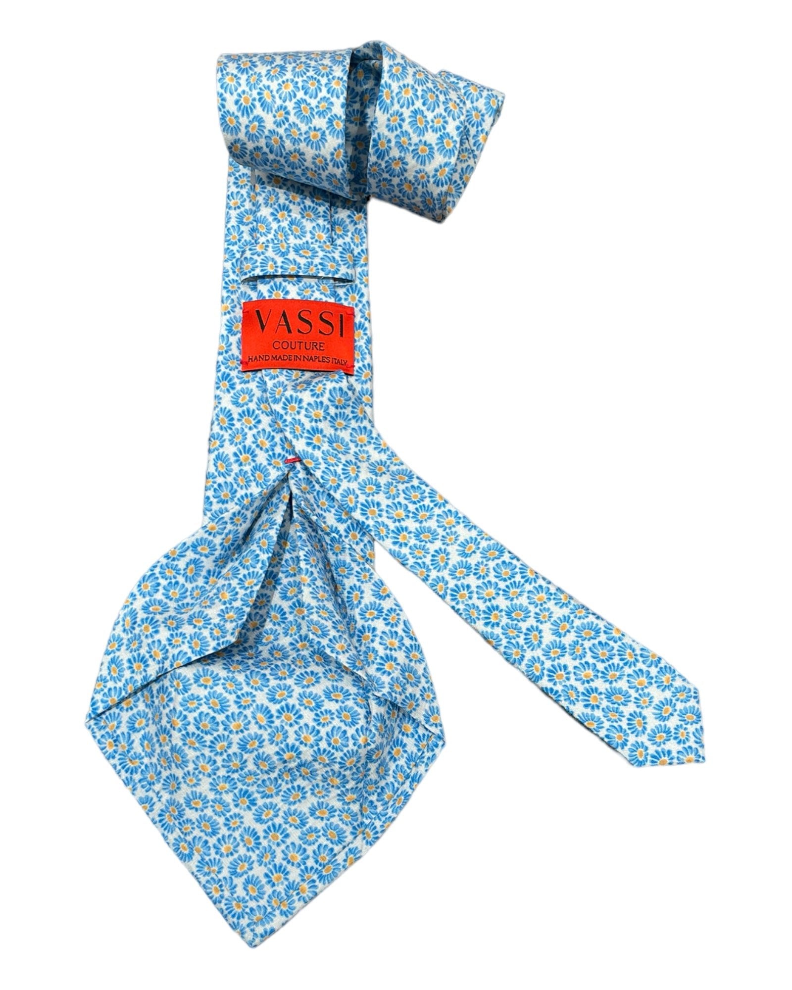 Floral Seven-Fold Silk Ties 2 TIESBlue