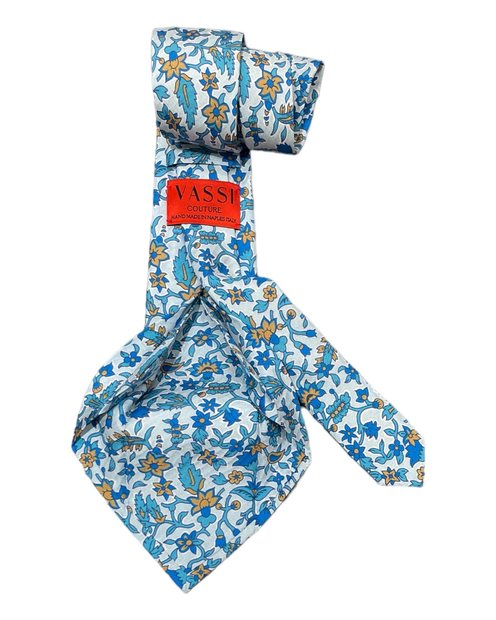 Floral Seven-Fold Silk Ties 3 - VASSI