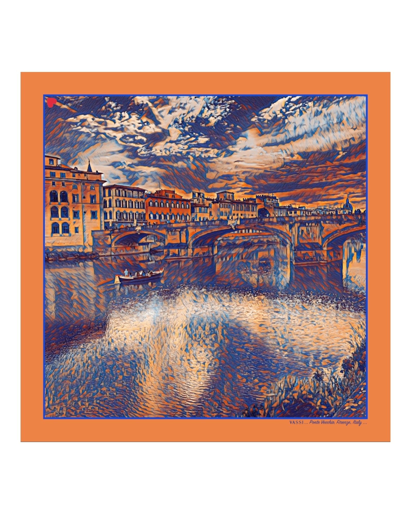 Florence, Ponte Vecchio #1 Pocket Square