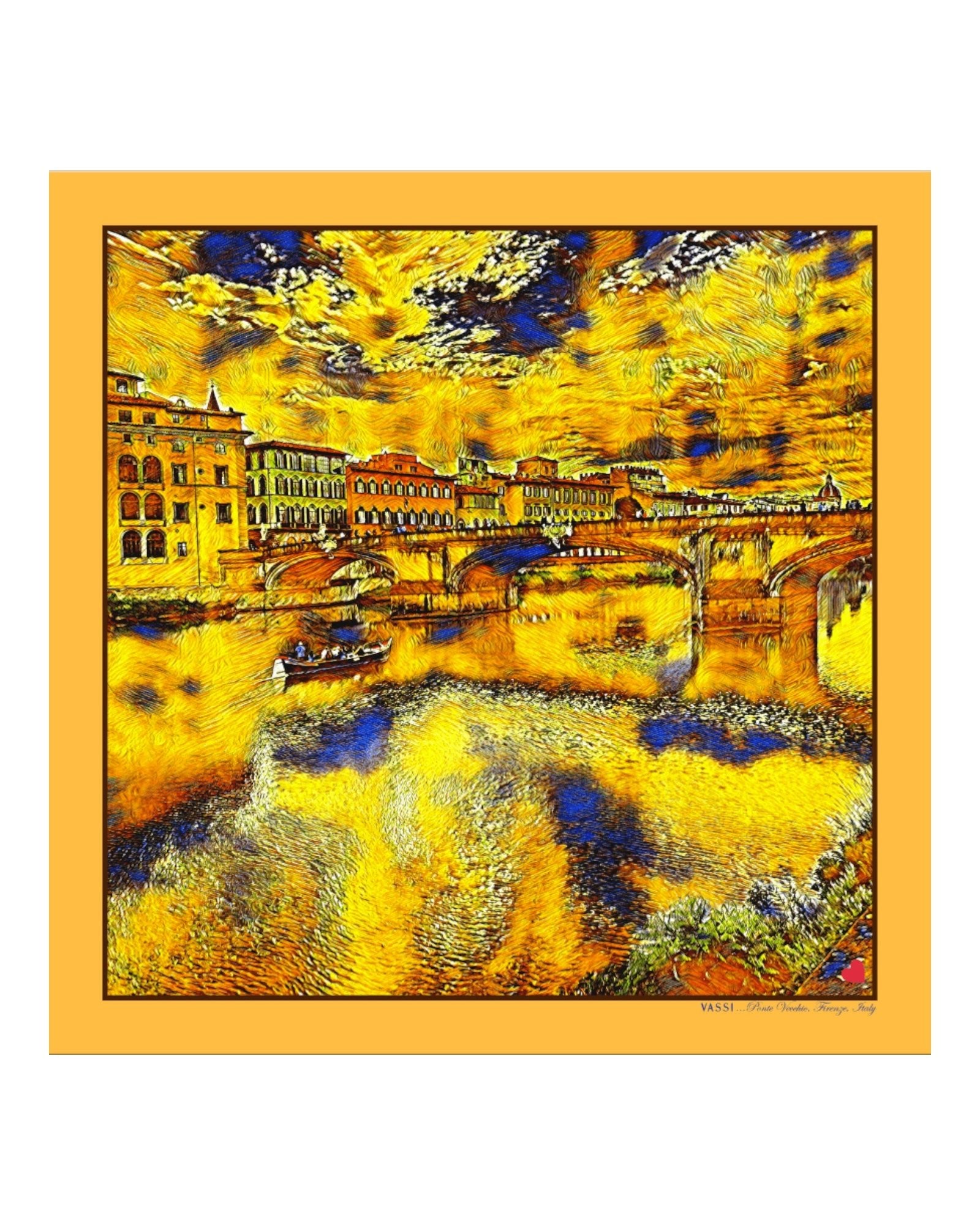 Florence, Ponte Vecchio #4 Pocket Square