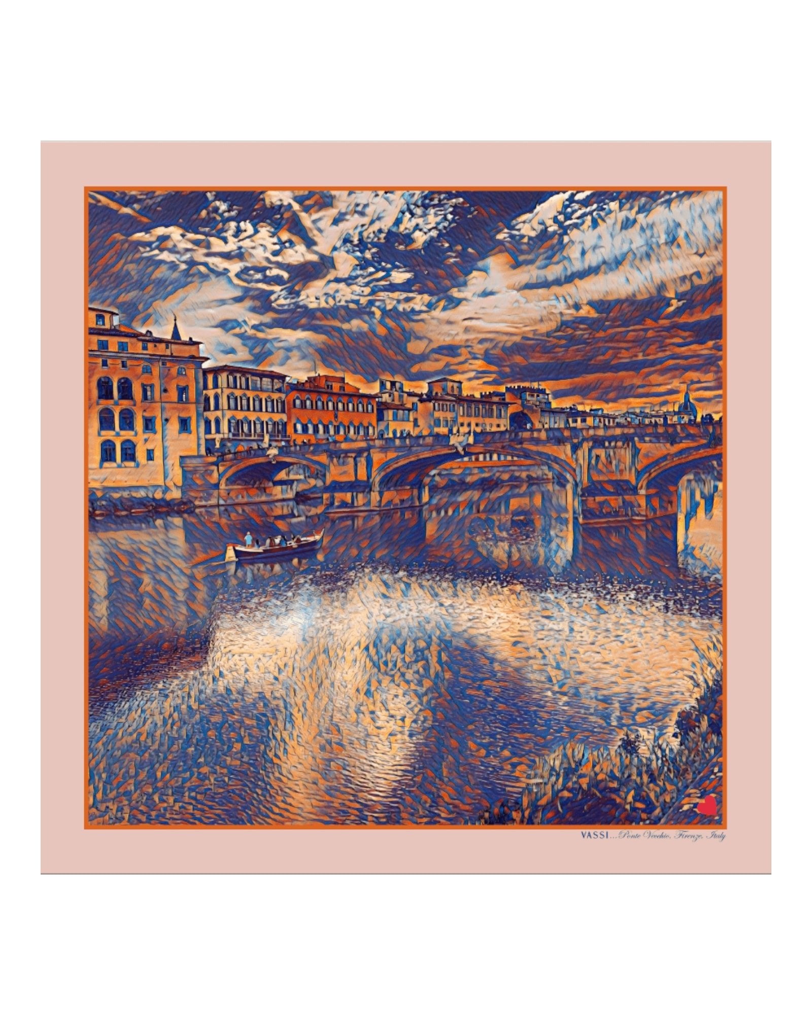 Florence, Ponte Vecchio #9 Pocket Square
