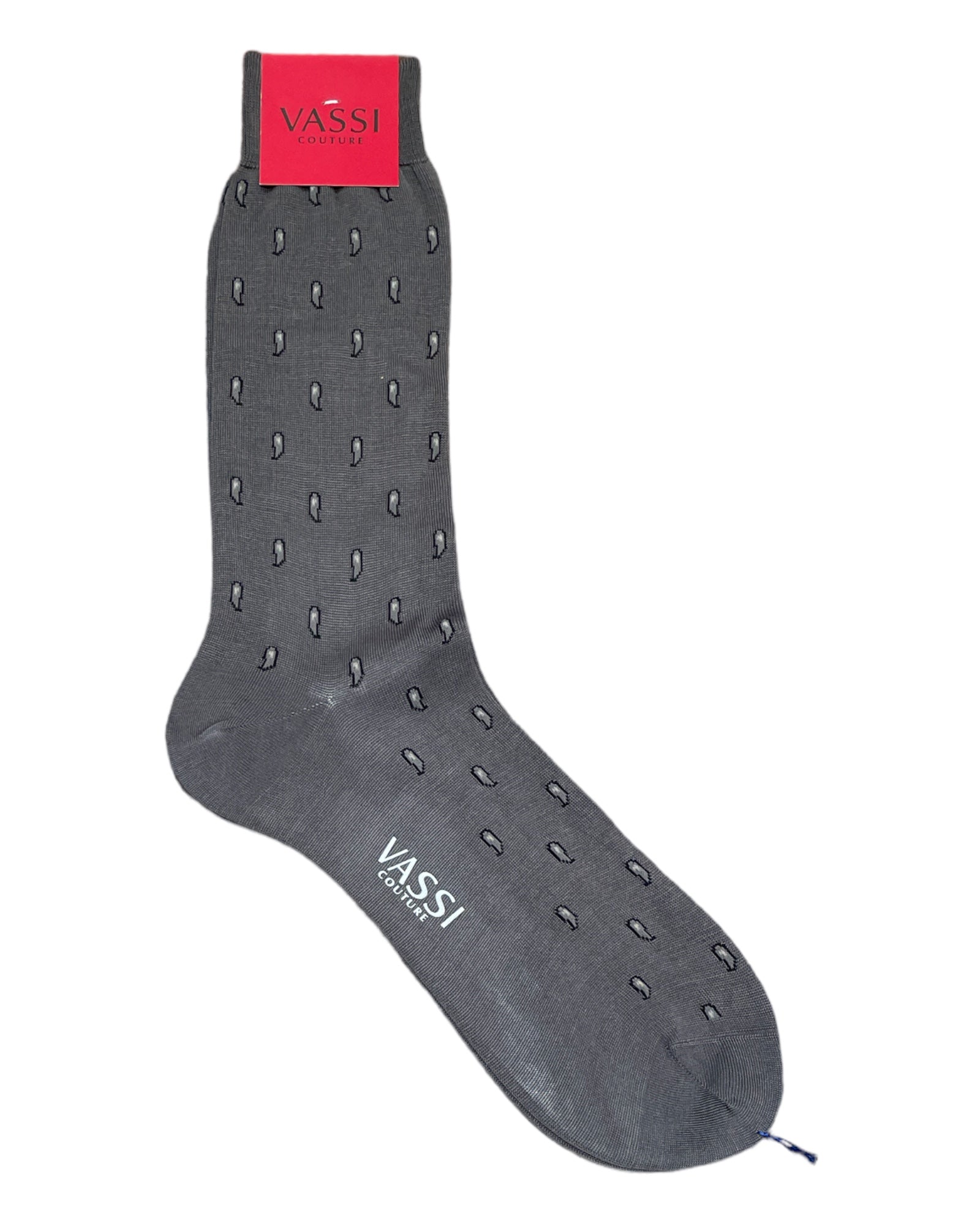Ghost Pattern Cotton Dress Socks - VASSI