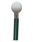 Golf Ball Long Shoehorn - Green Leather Shaft SHOEHORN