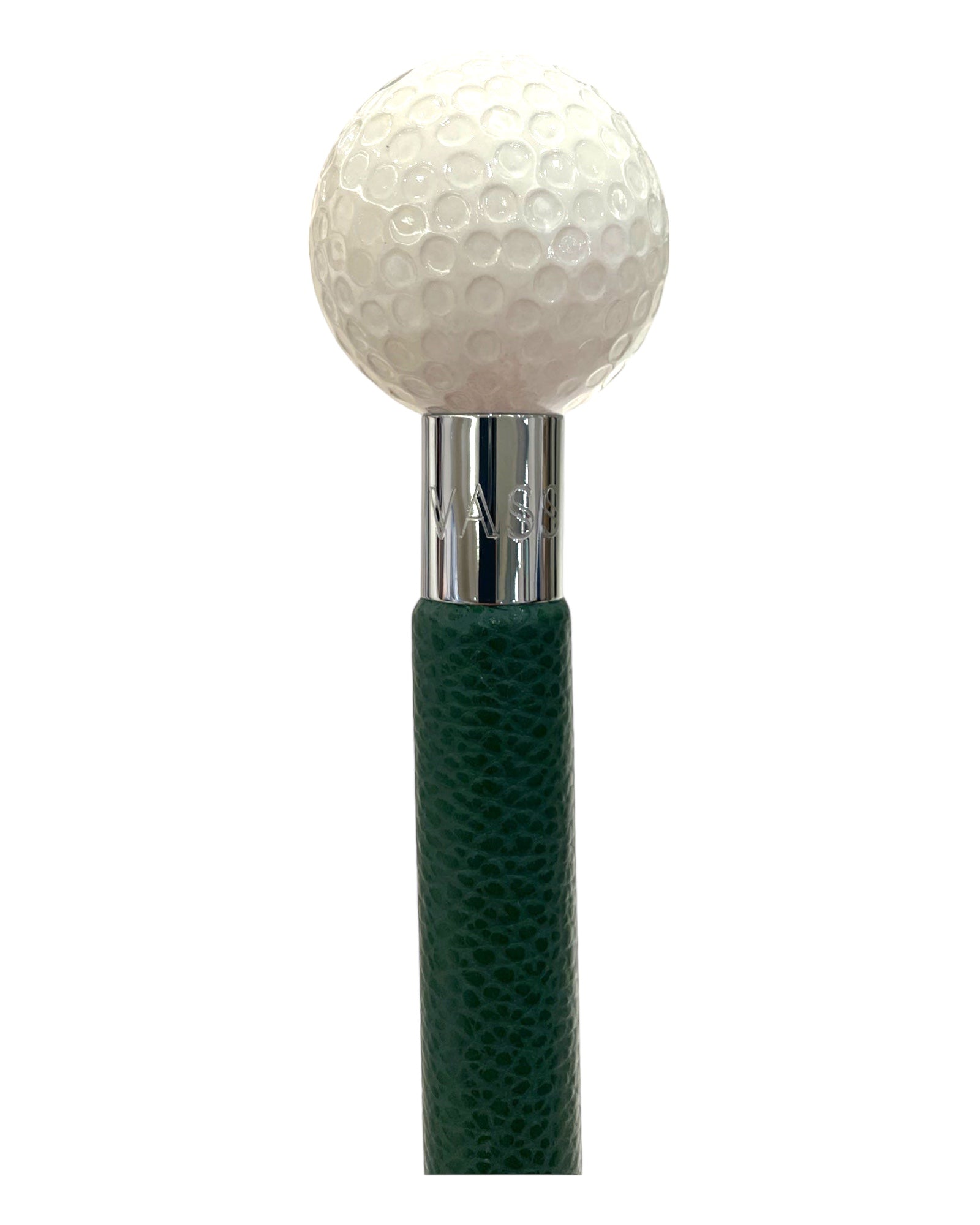 Golf Ball Long Shoehorn - Green Leather Shaft - VASSI