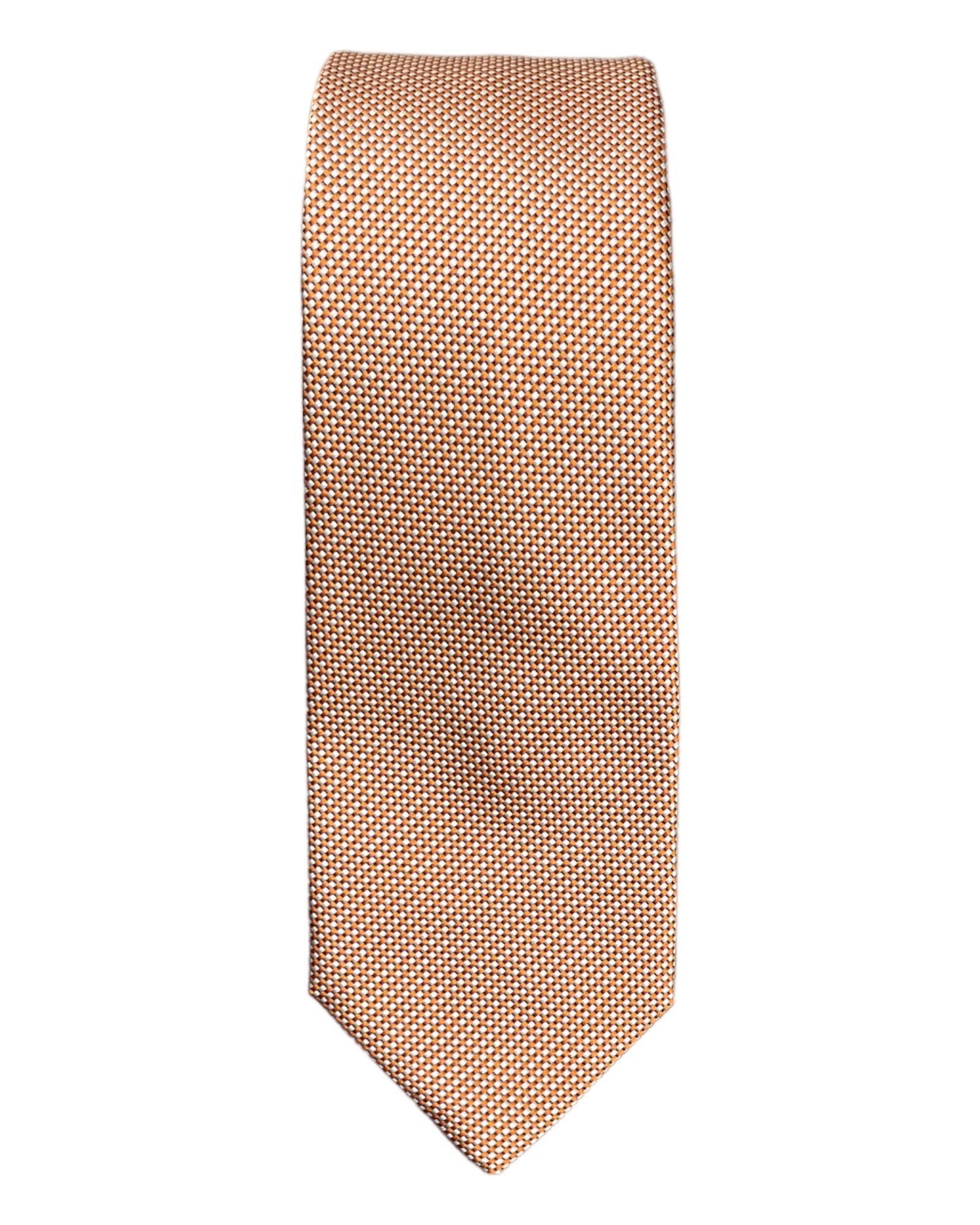 Houndstooth Seven-Fold Silk Ties TIESOrange