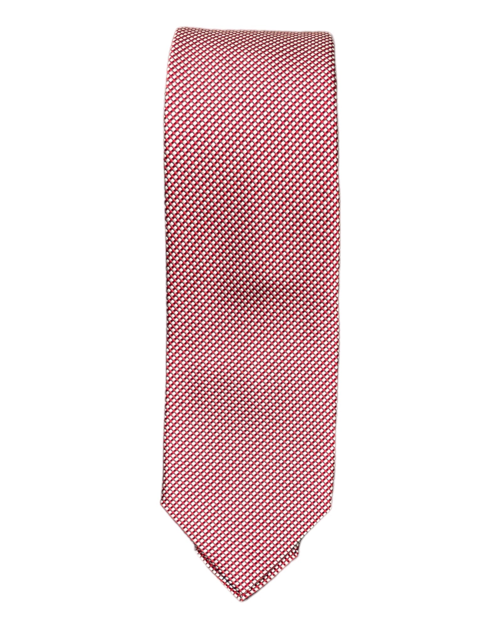 Houndstooth Seven-Fold Silk Ties TIESRed