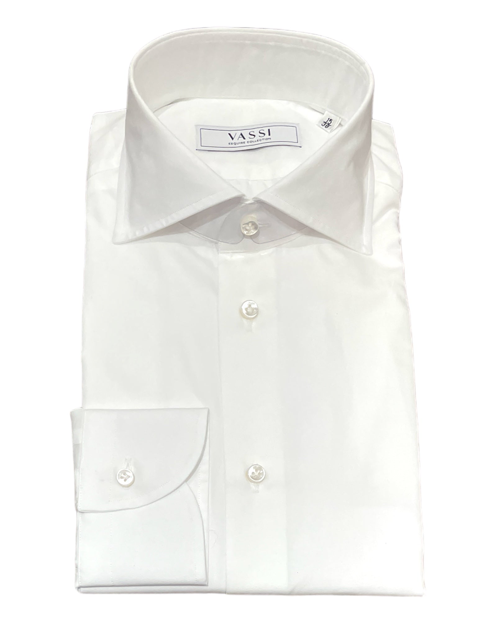 Impeccable Summer Dress Shirt in White DRESS SHIRTS38 EU