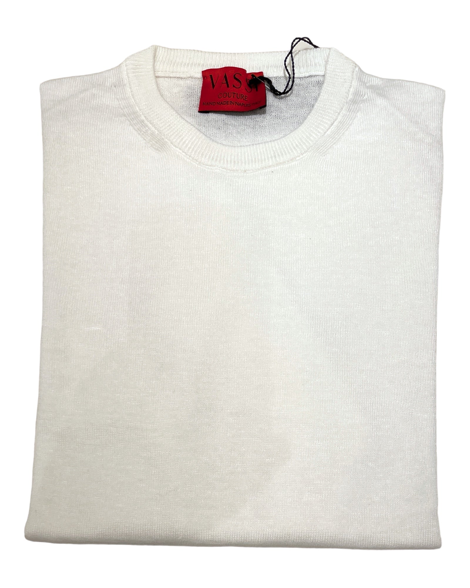 Linen & Cotton T-Shirt - White SWEATERSS