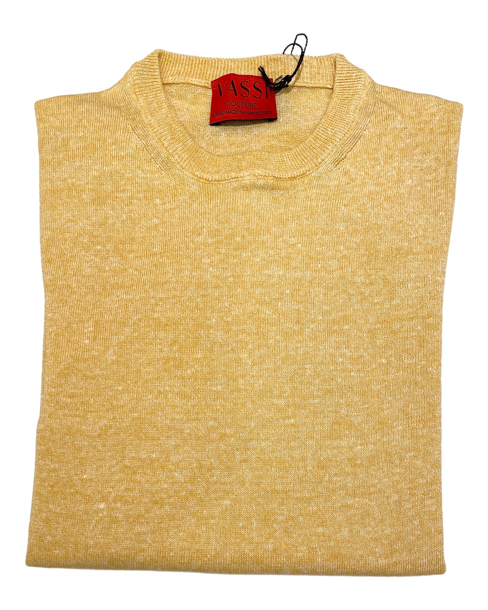 Linen & Cotton T-Shirt -Yellow SWEATERSM