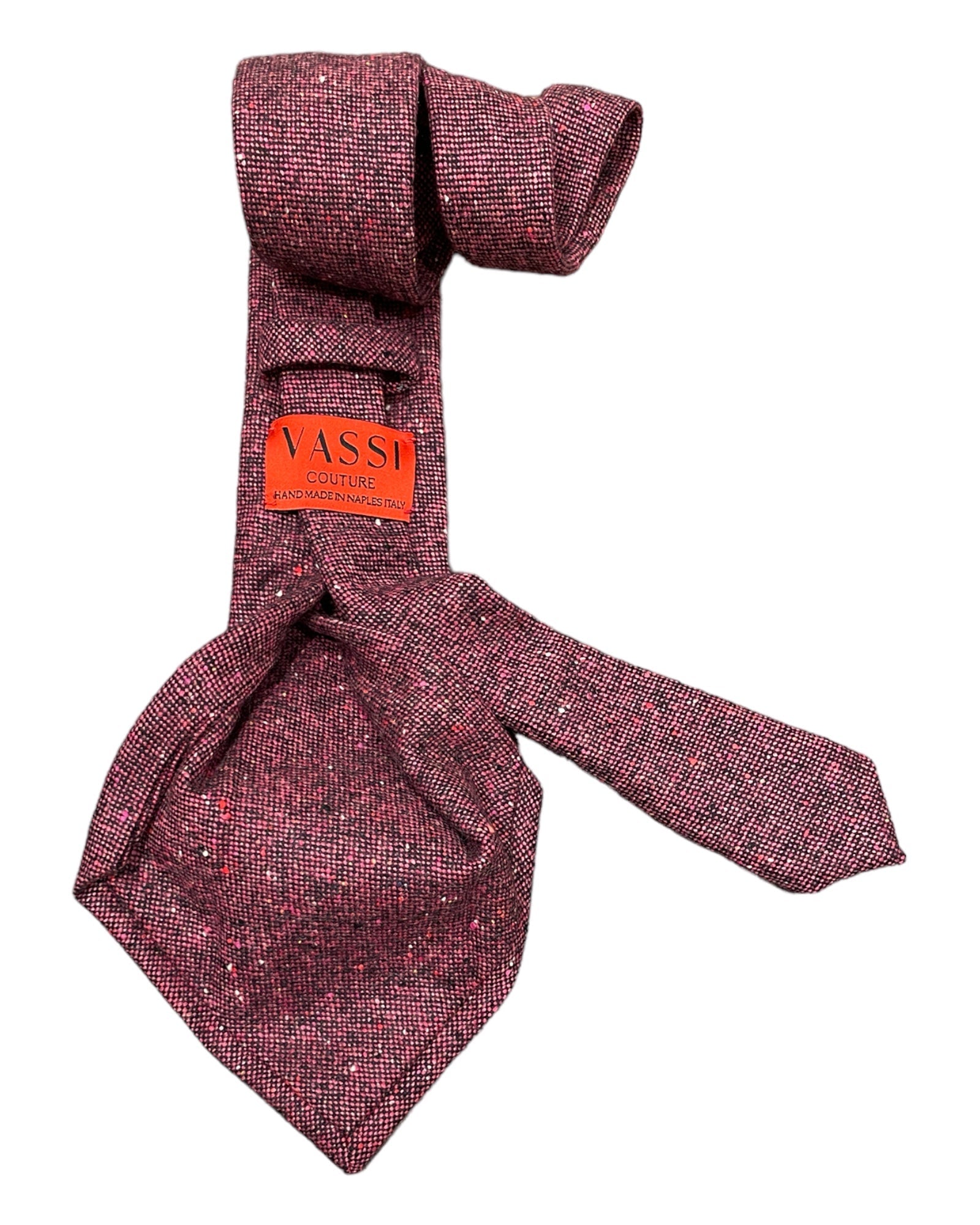 Melange Cashmere Seven-Fold Ties TIESBurgundy