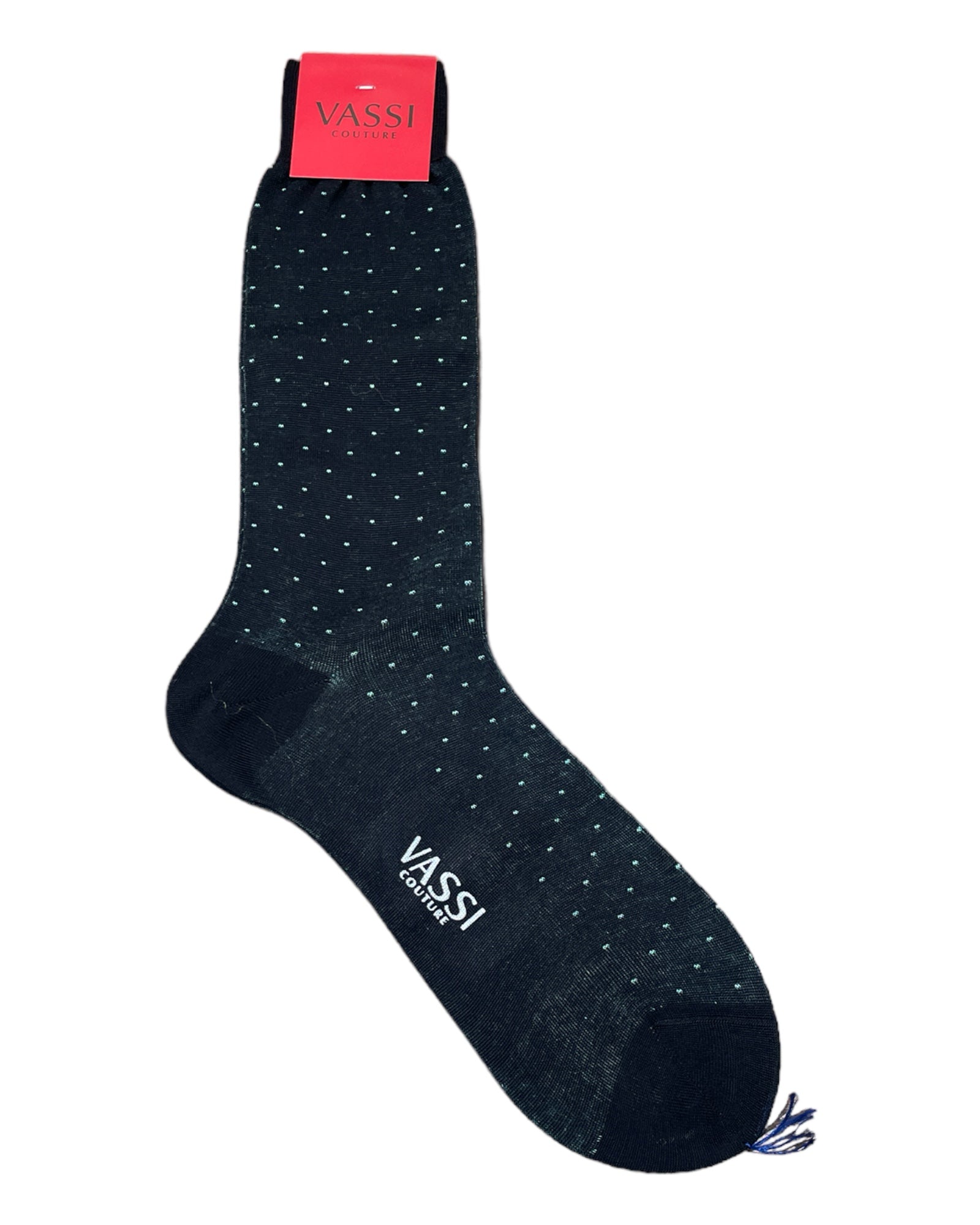 Micro Dot Cotton Socks SocksBlack