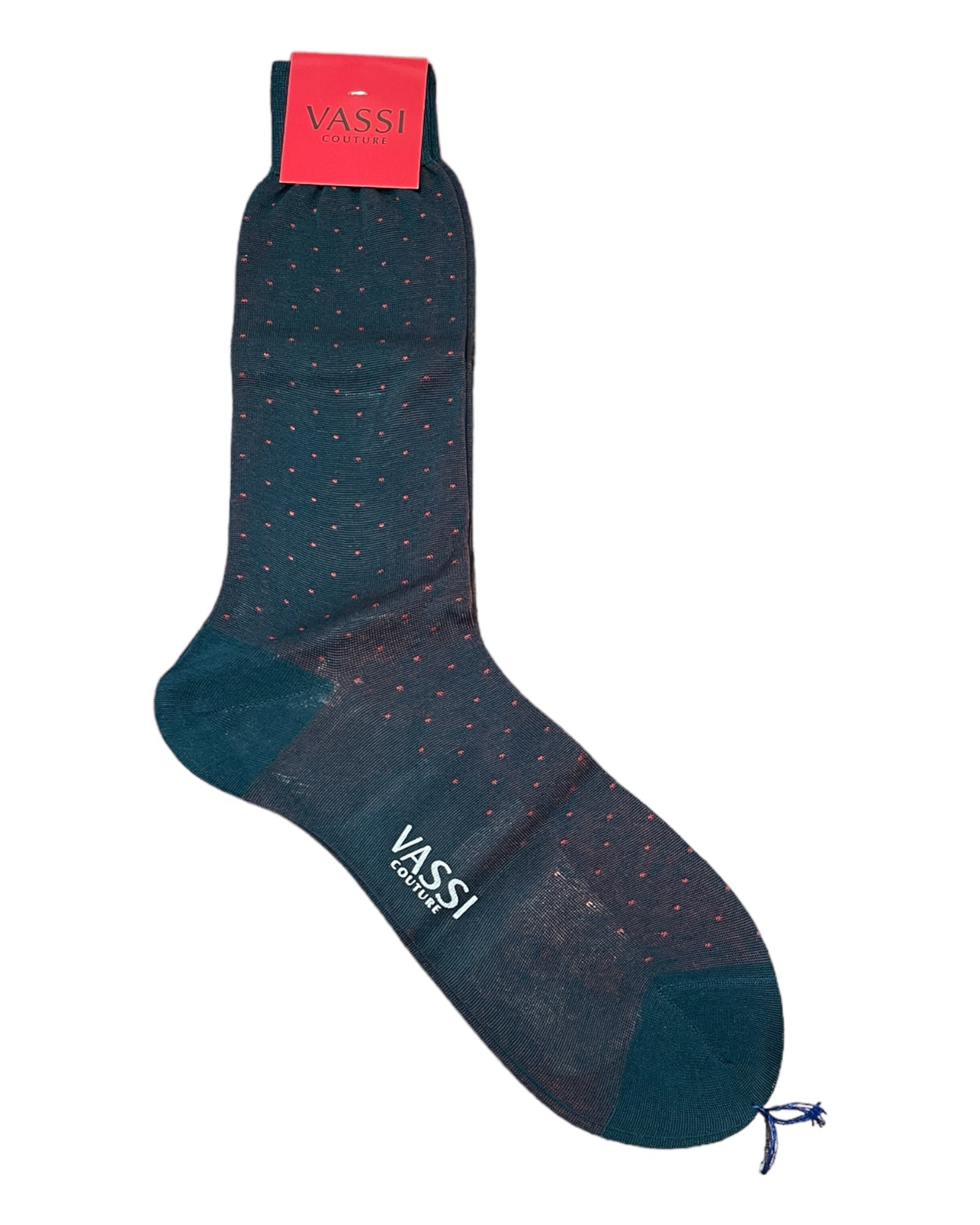 Micro Dot Cotton Socks SocksTeal