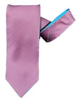 Micro Dotted Reversible Silk Tie - Blue, Purple TIES