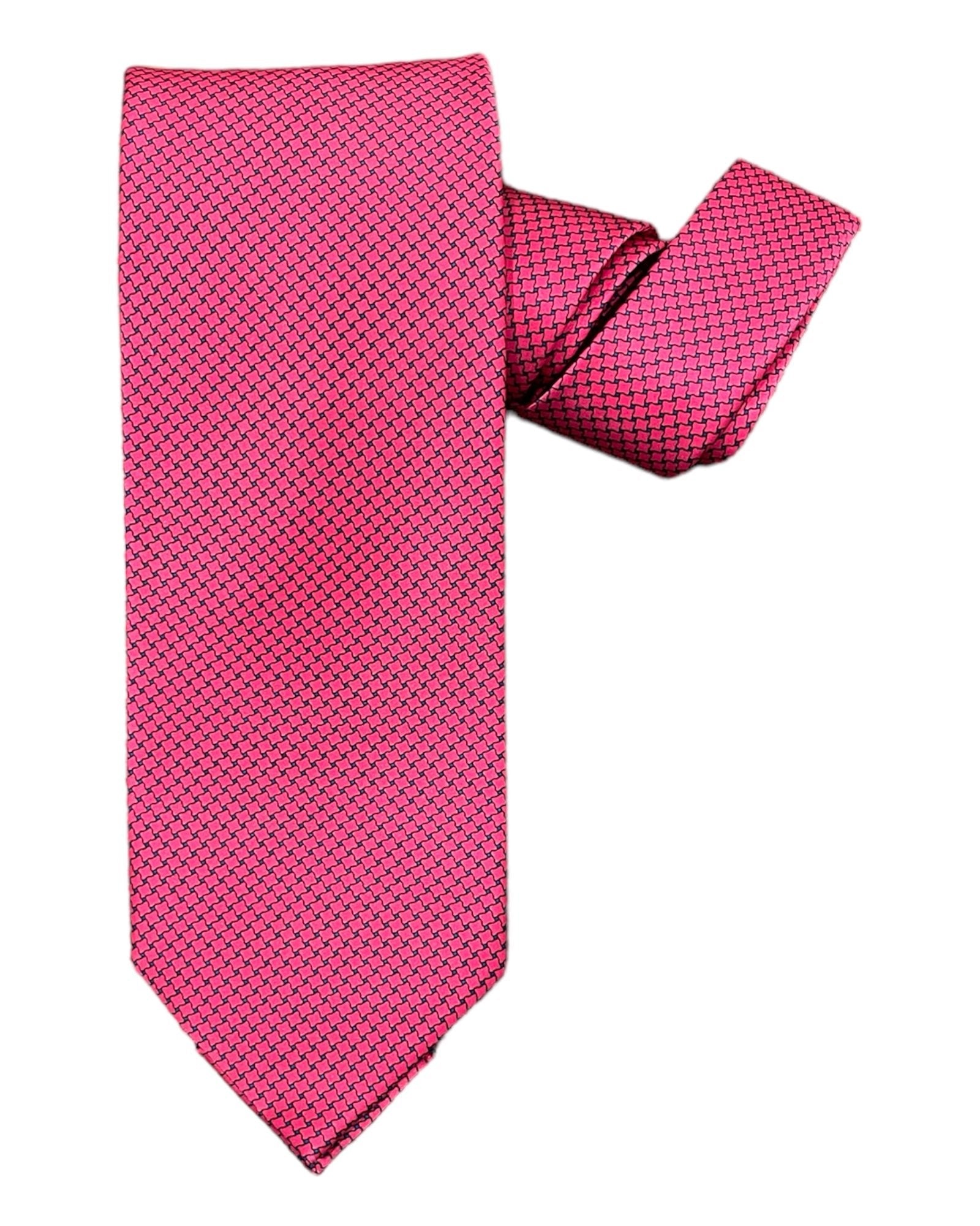 Micro Geometric Seven-Fold Silk Ties 1 - VASSI