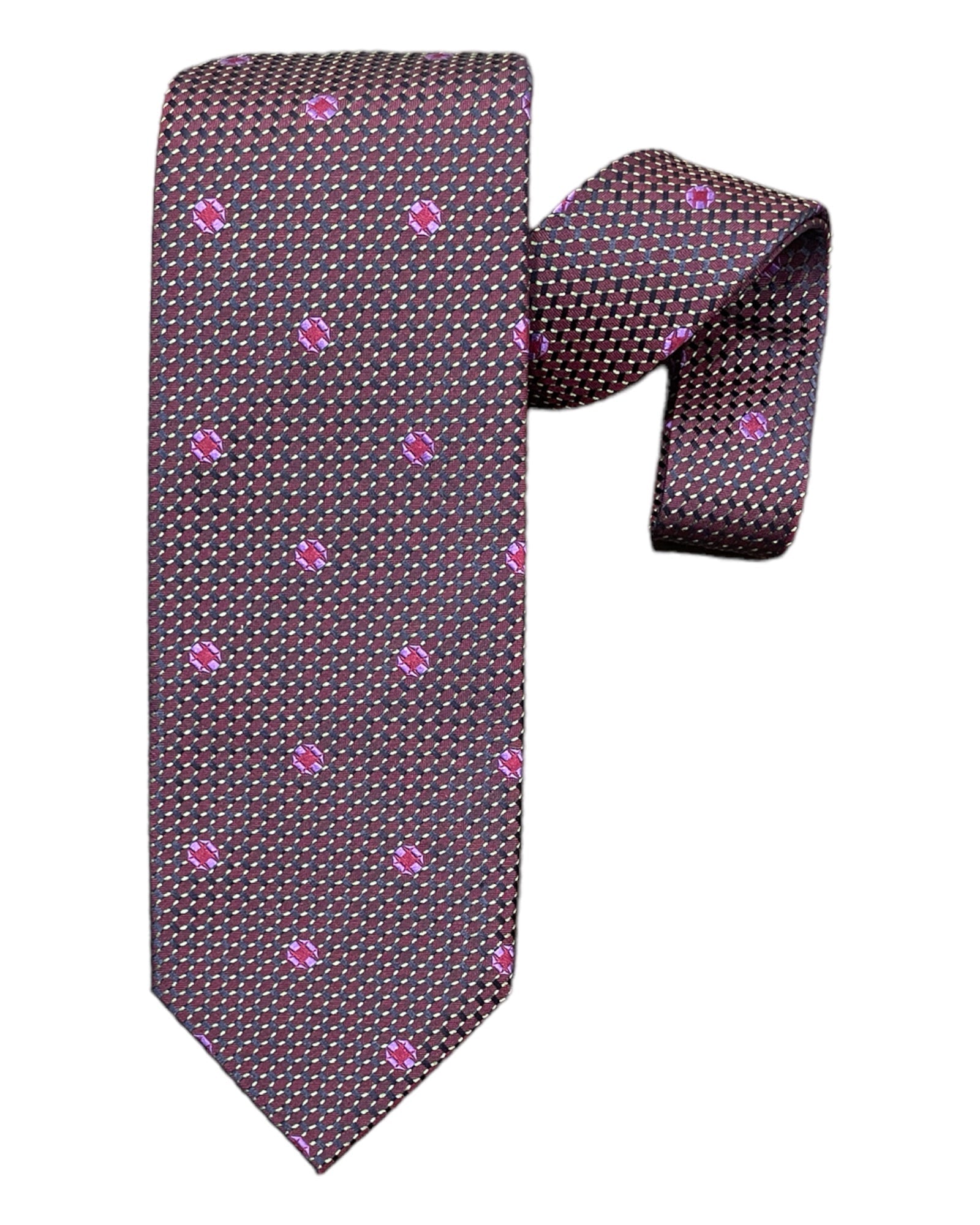 Miniature Geometric Seven Fold Silk Ties - VASSI