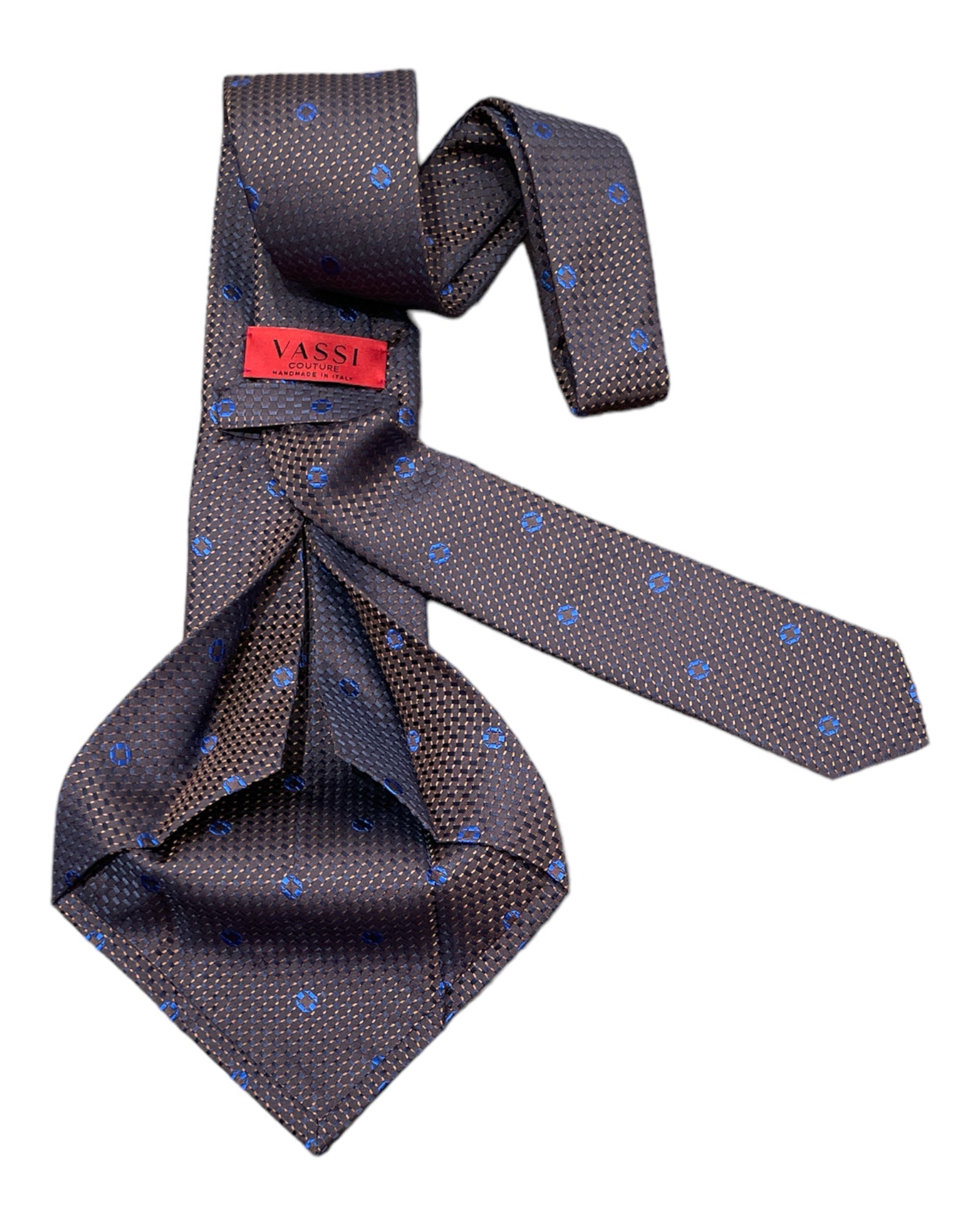 Miniature Geometric Seven Fold Silk Ties - VASSI