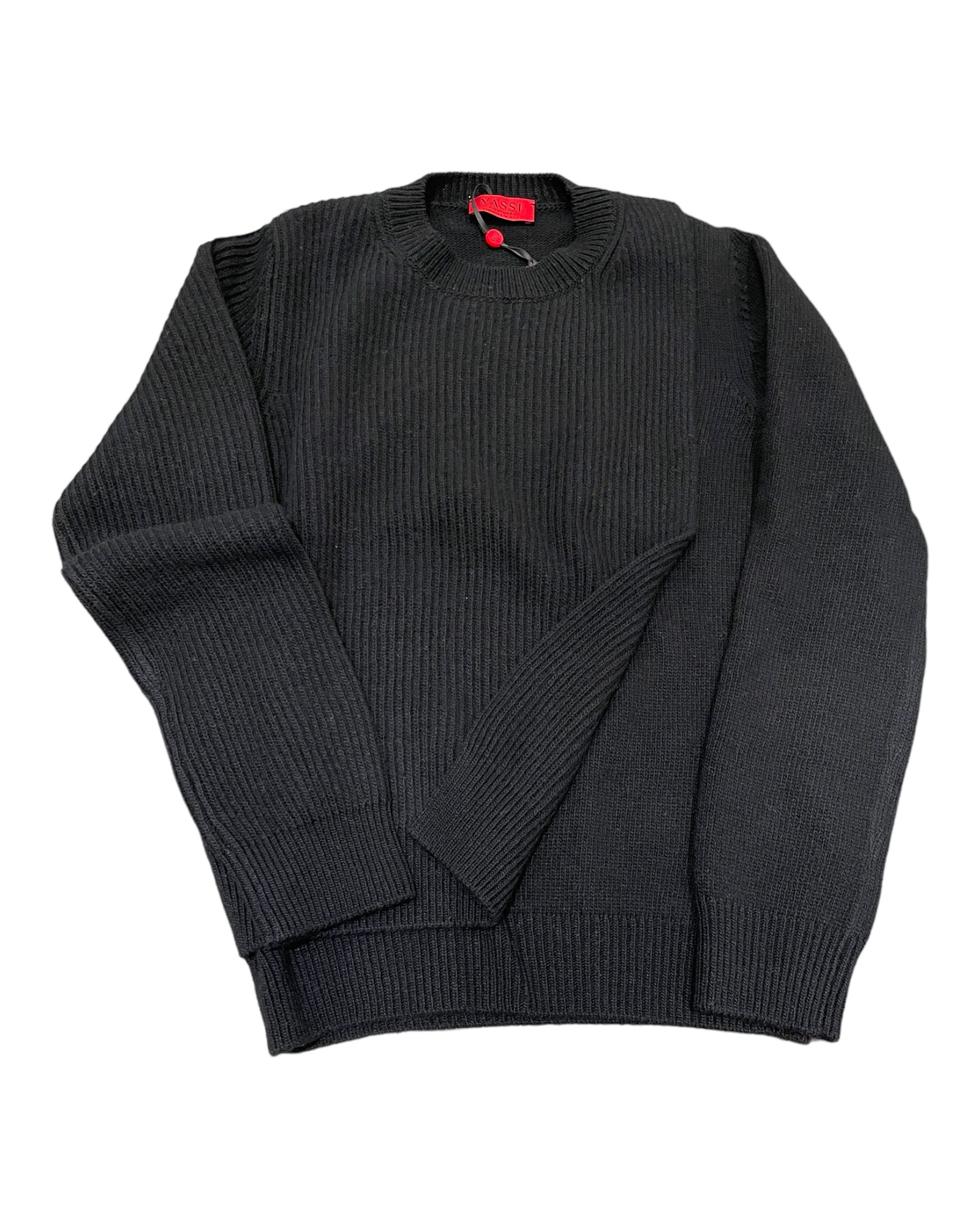 Overlapping Cashmere Sweater WOMEN COATS40BLACK