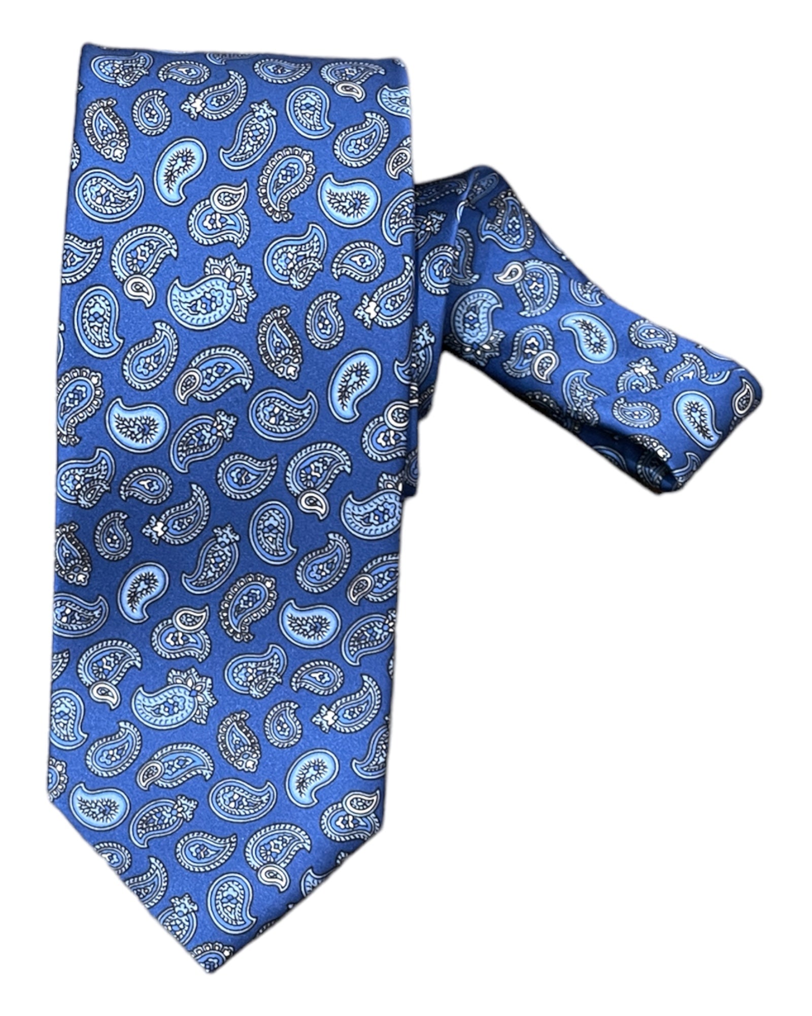 Paisley Seven-Fold Silk Ties 1 TIESBlue