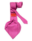 Pure Cashmere, Herringbone, Seven-Fold Tie TIESFuchsia