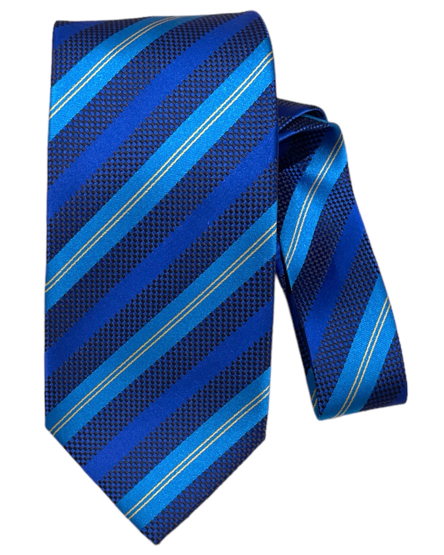 Regimental stripes - Seven-Fold Ties TIESBlue