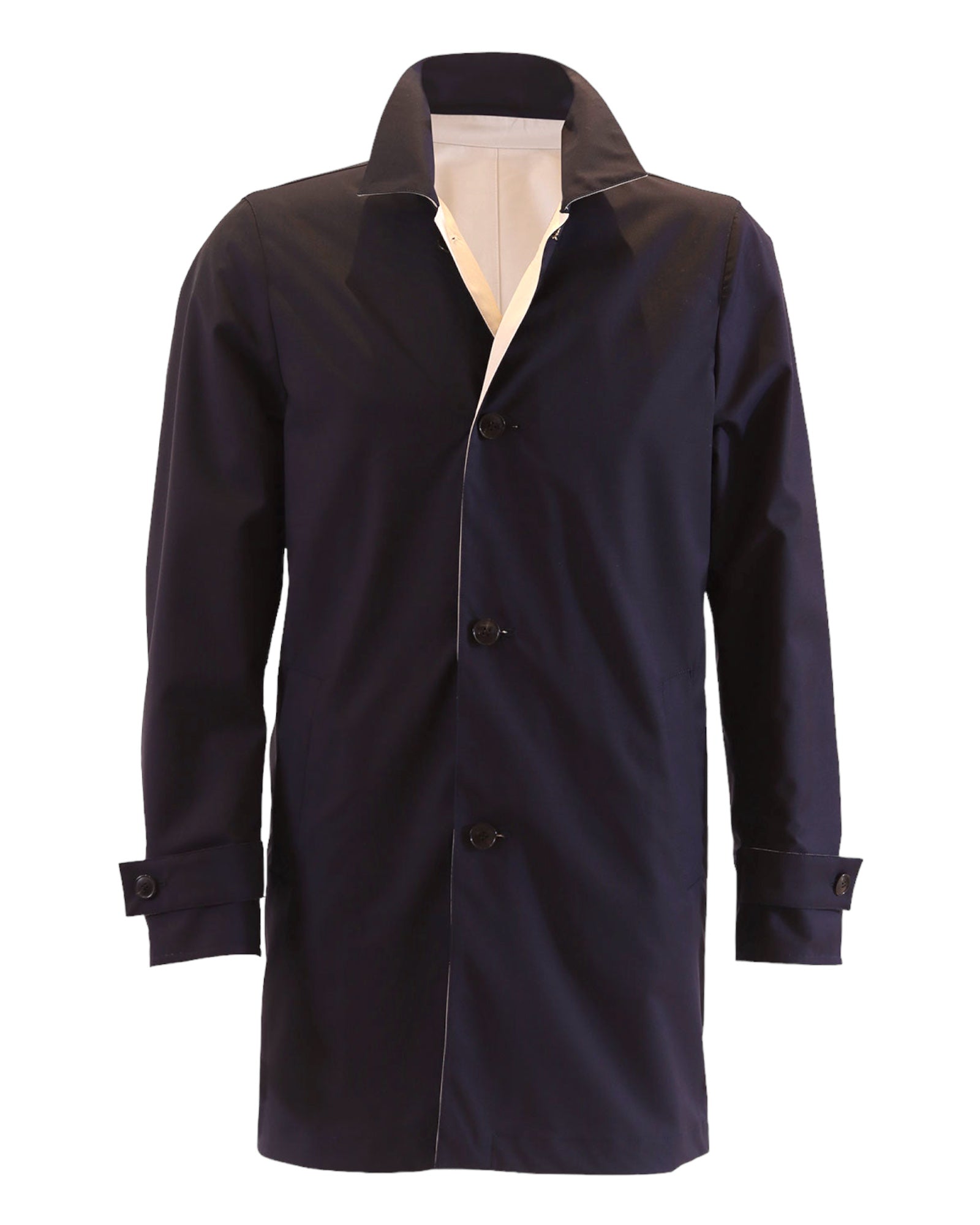 Reversible Trench Coat - Navy &amp; Beige TRENCH COAT50 EU