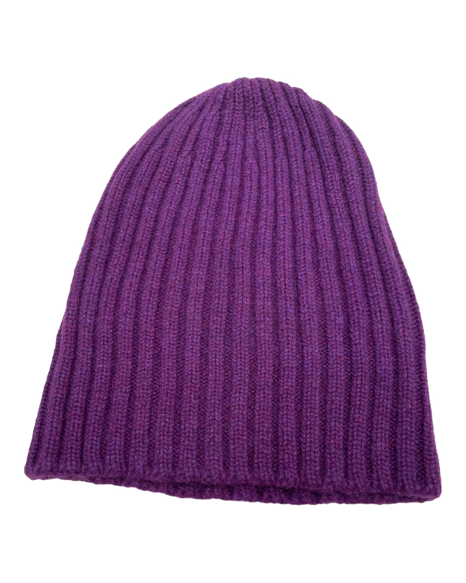 RIBBED CASHMERE TOQUE TOQUEPurple Knight