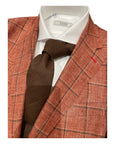 Sartorial Sport Jacket - Rust with Brown Windowpane JACKETS50R