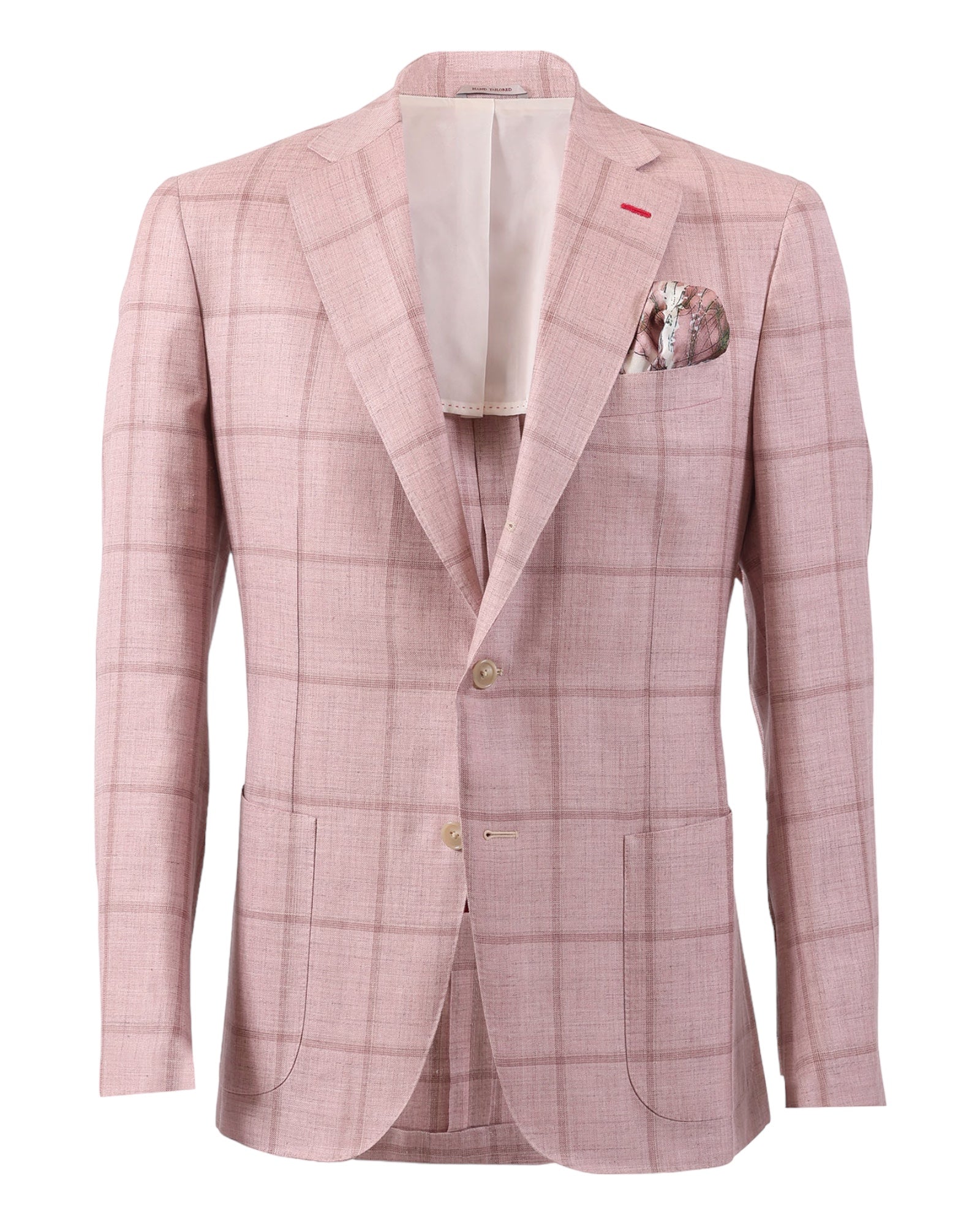 Sartorial Windowpane Summer Blazer - Dull Pink JACKETS52R EU