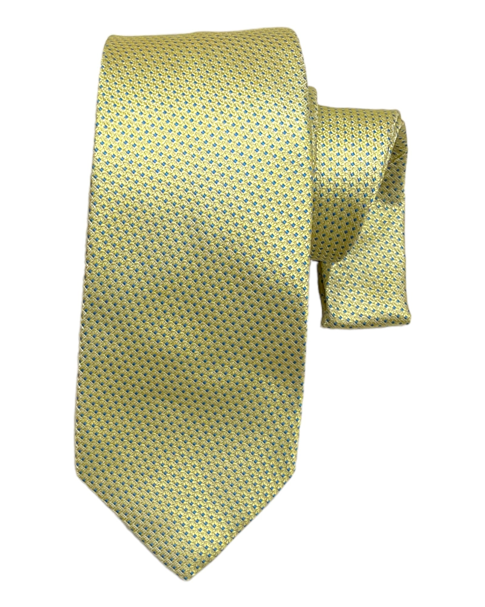 Seven-Fold Dotted Silk Ties TIESYellow