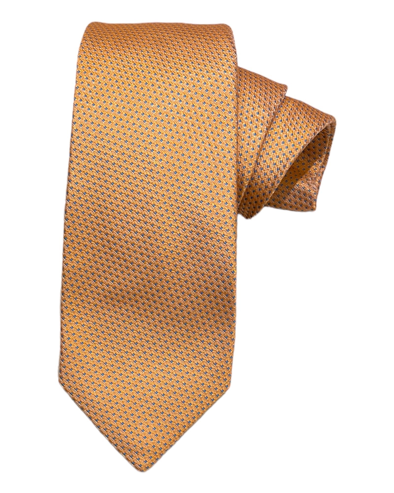 Seven-Fold Dotted Silk Ties TIESPeach