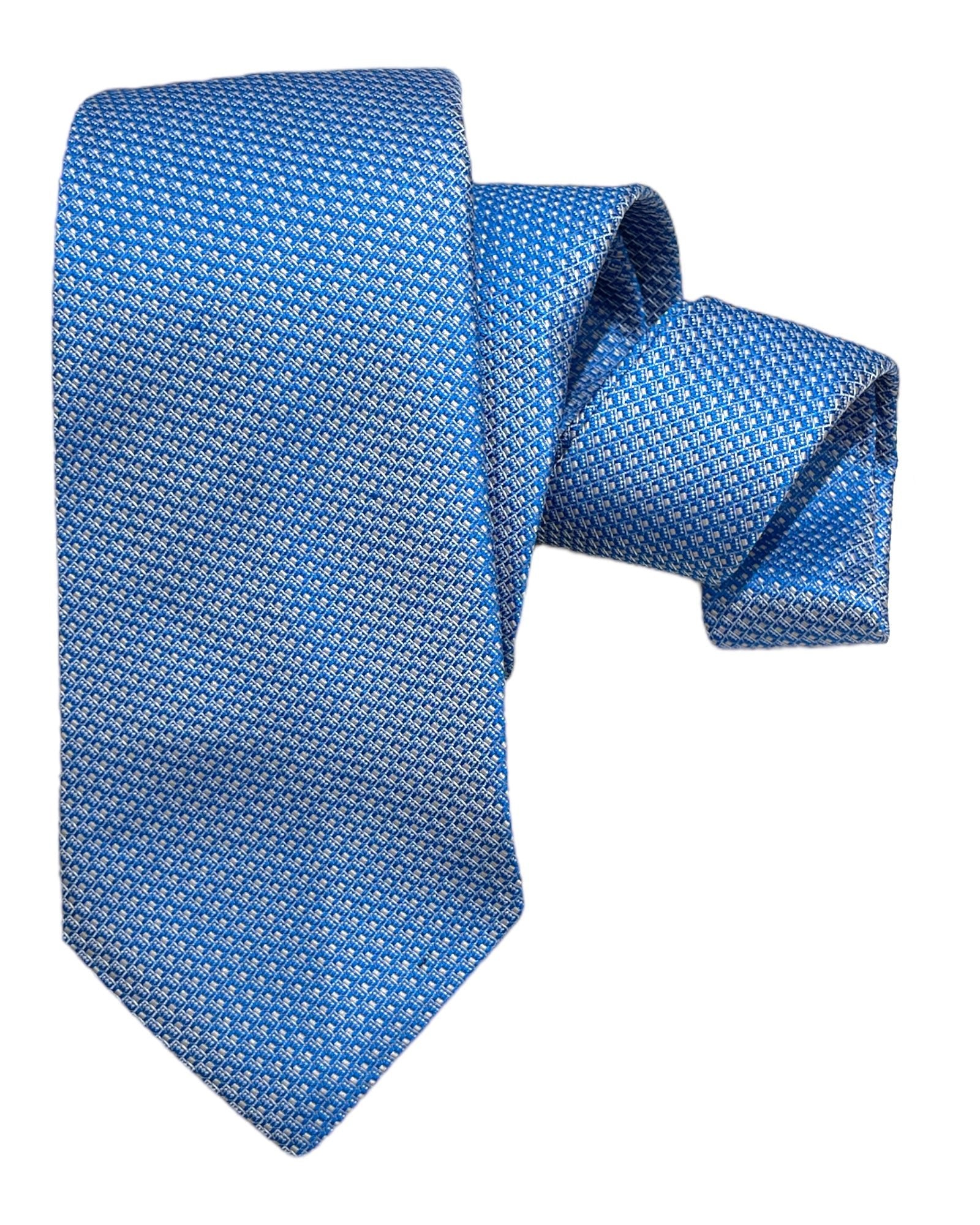 Seven-Fold Dotted Silk Ties TIESBlue