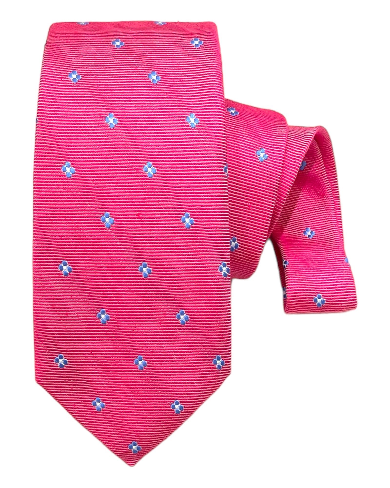 Seven-Fold Silk &amp; Linen Ties-1 TIESFuchsia