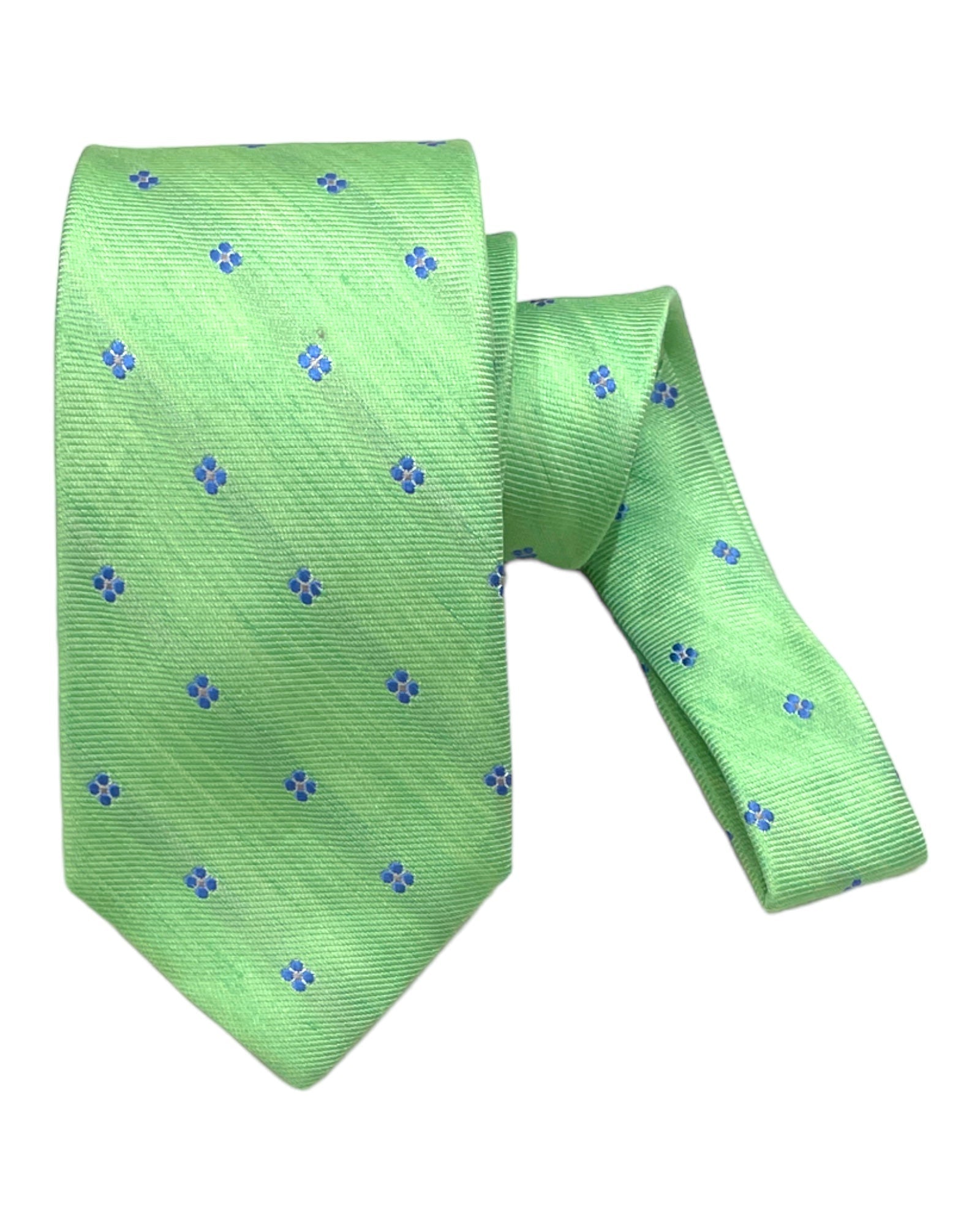 Seven-Fold Silk &amp; Linen Ties-1 TIESGreen