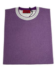 Short Sleeve Crewneck - Purple & Beige SWEATERS50 EU