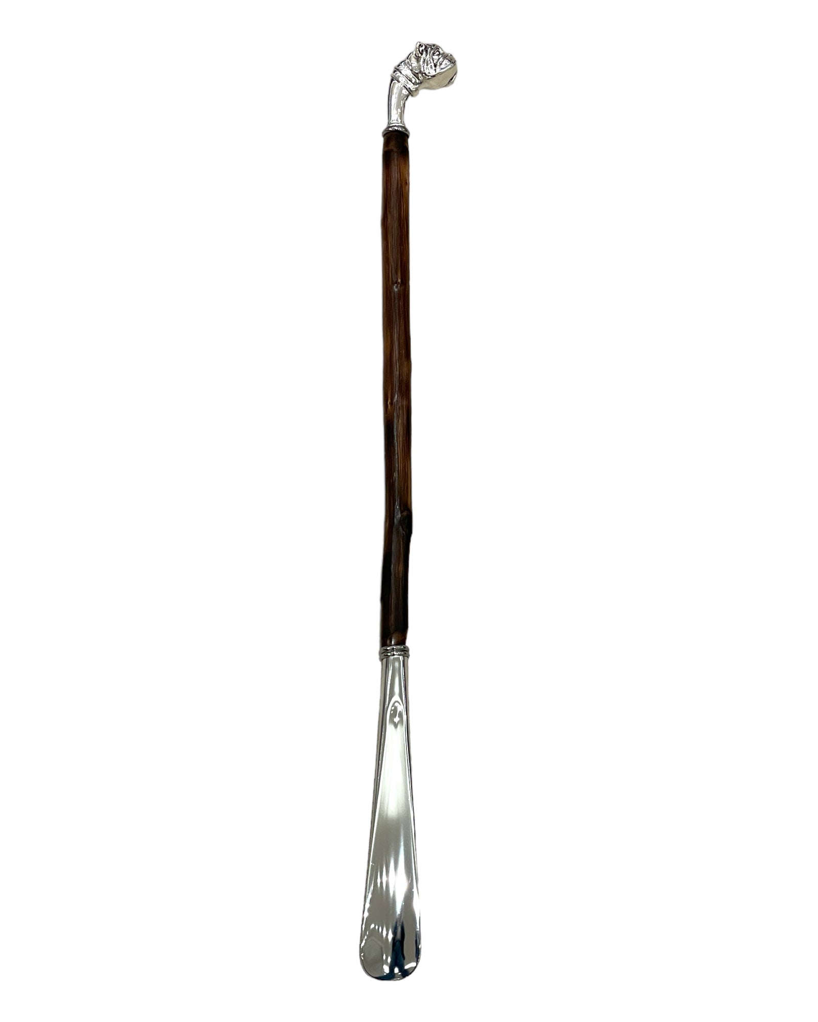 Silver Bulldog Long Shoehorn - Chestnut/Silver SHOEHORN