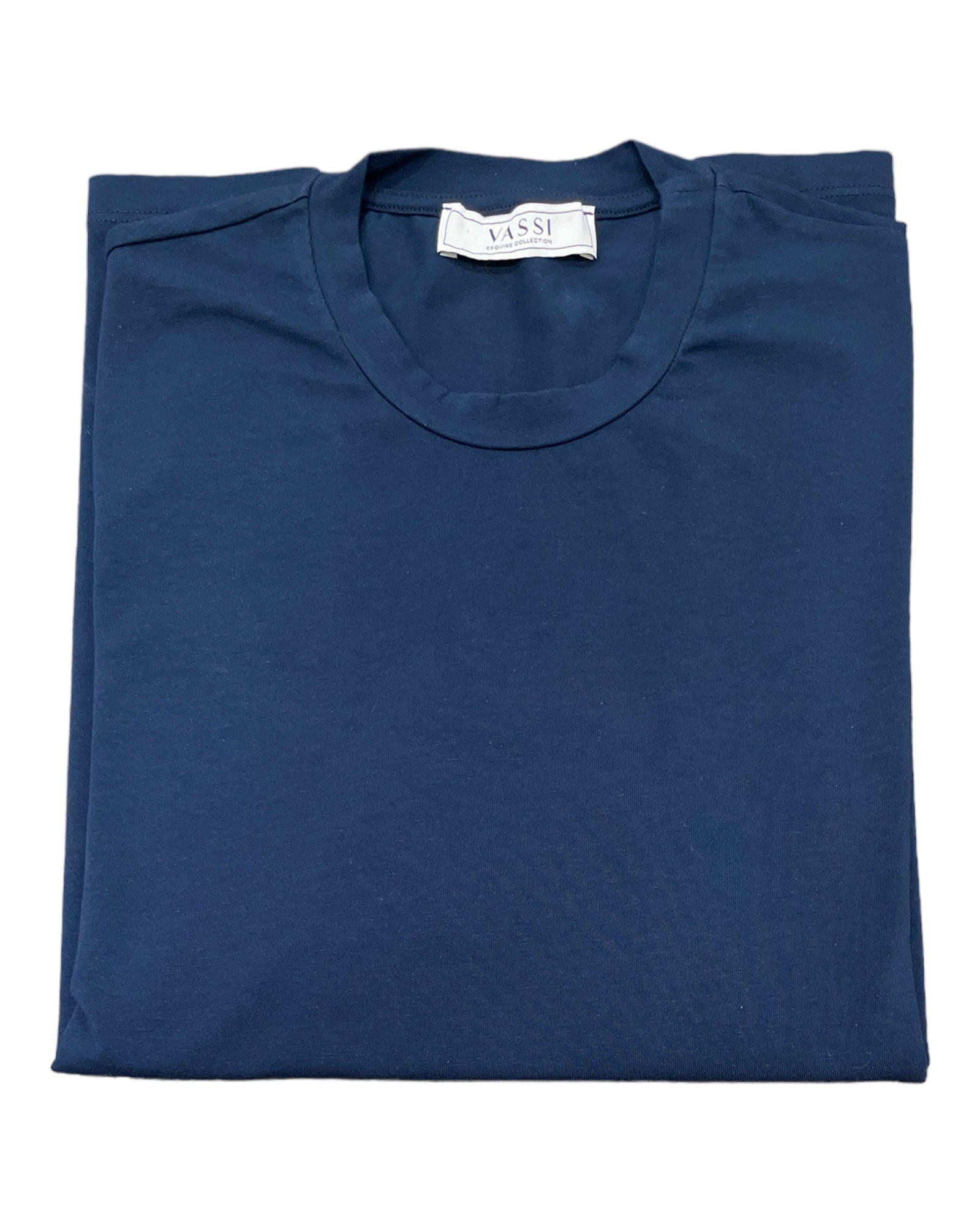 Stretch-Cotton Long Sleeve Crew-Neck T-Shirt - Navy SWEATERSM