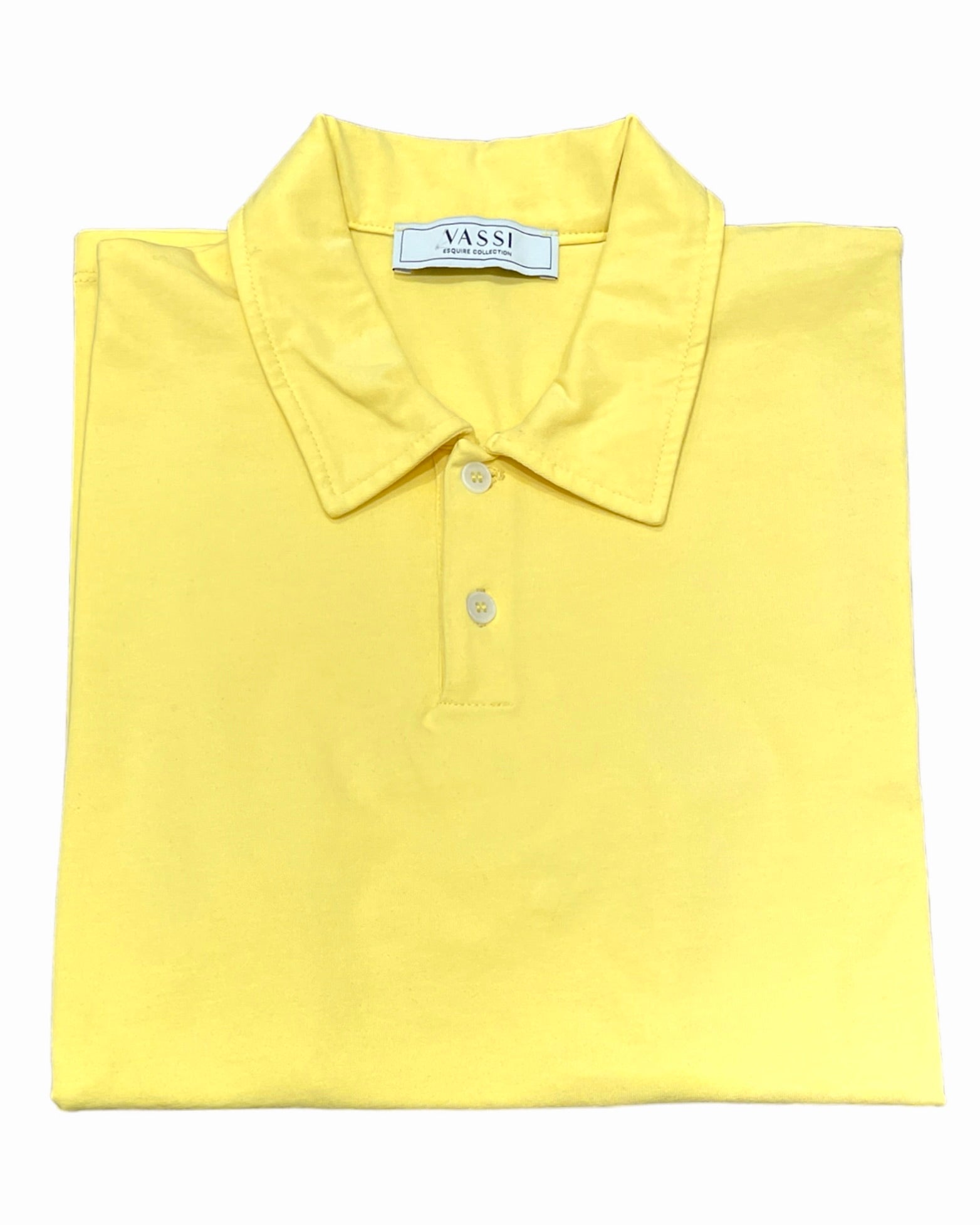 Stretch Cotton Polo T-Shirt - Yellow SWEATERSM