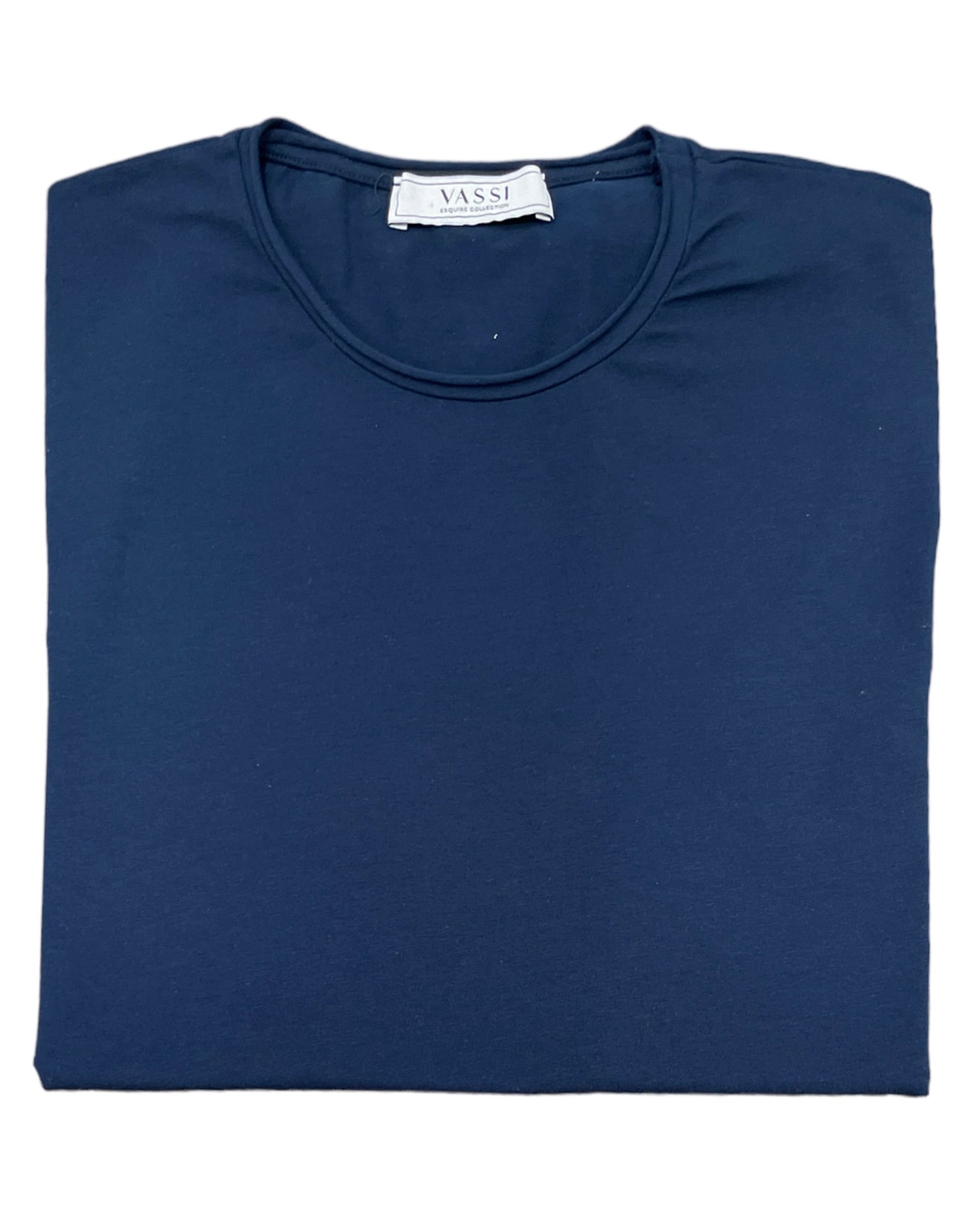 Stretch-Cotton Rolled Crew-Neck T-Shirt - Navy SWEATERSM