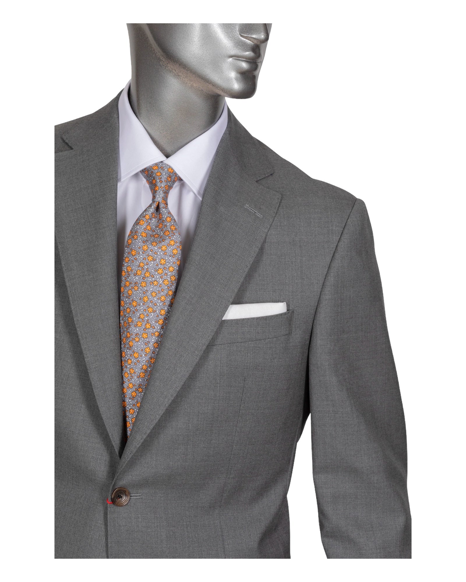 Super 150's Wool Suit - Mid Grey - VASSI