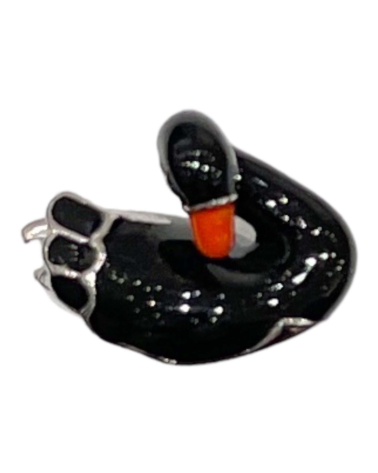 Swan Cufflinks - Black & White Cufflinks