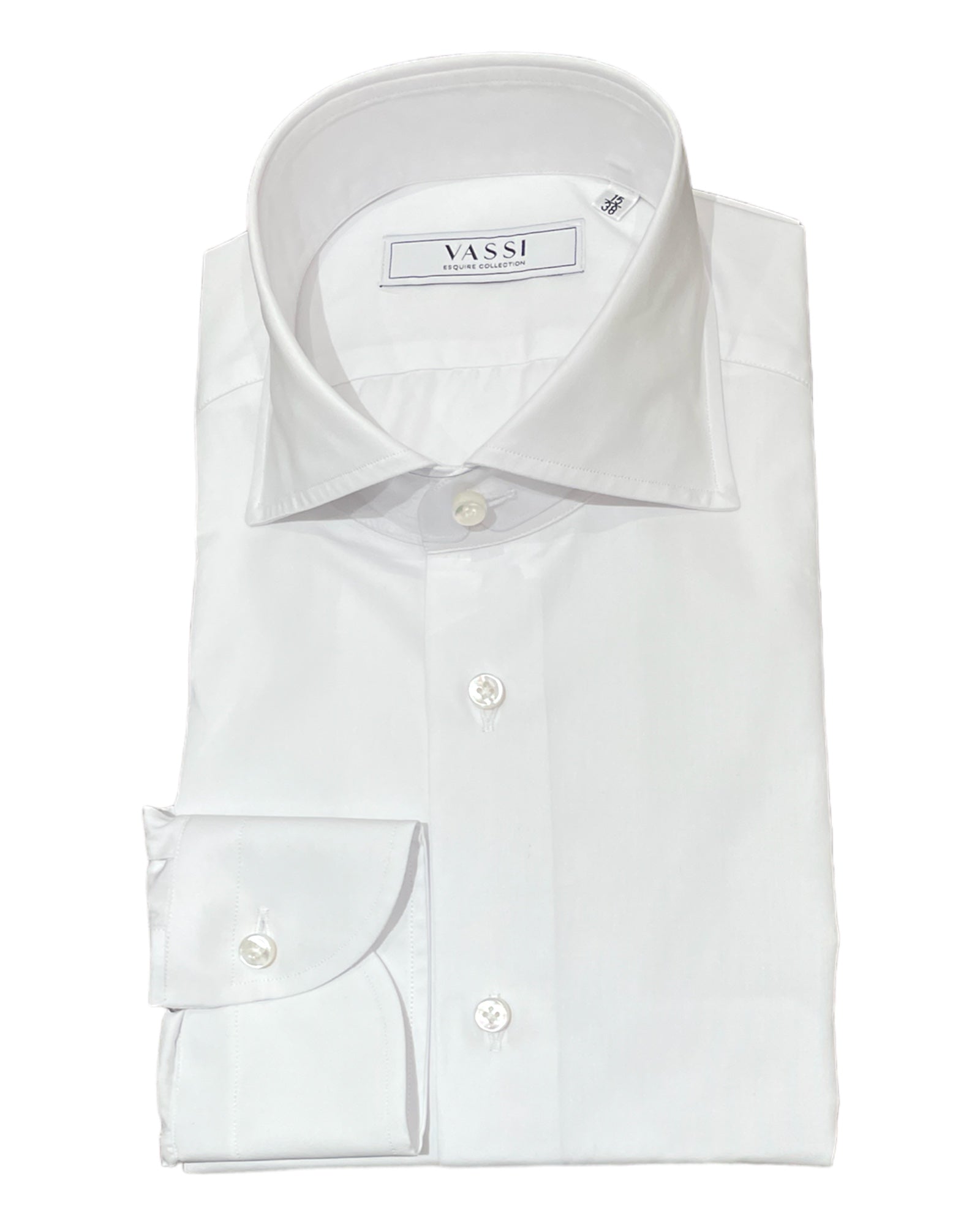 Thomas Mason Cotton Dress Shirt - White DRESS SHIRTS38 EU