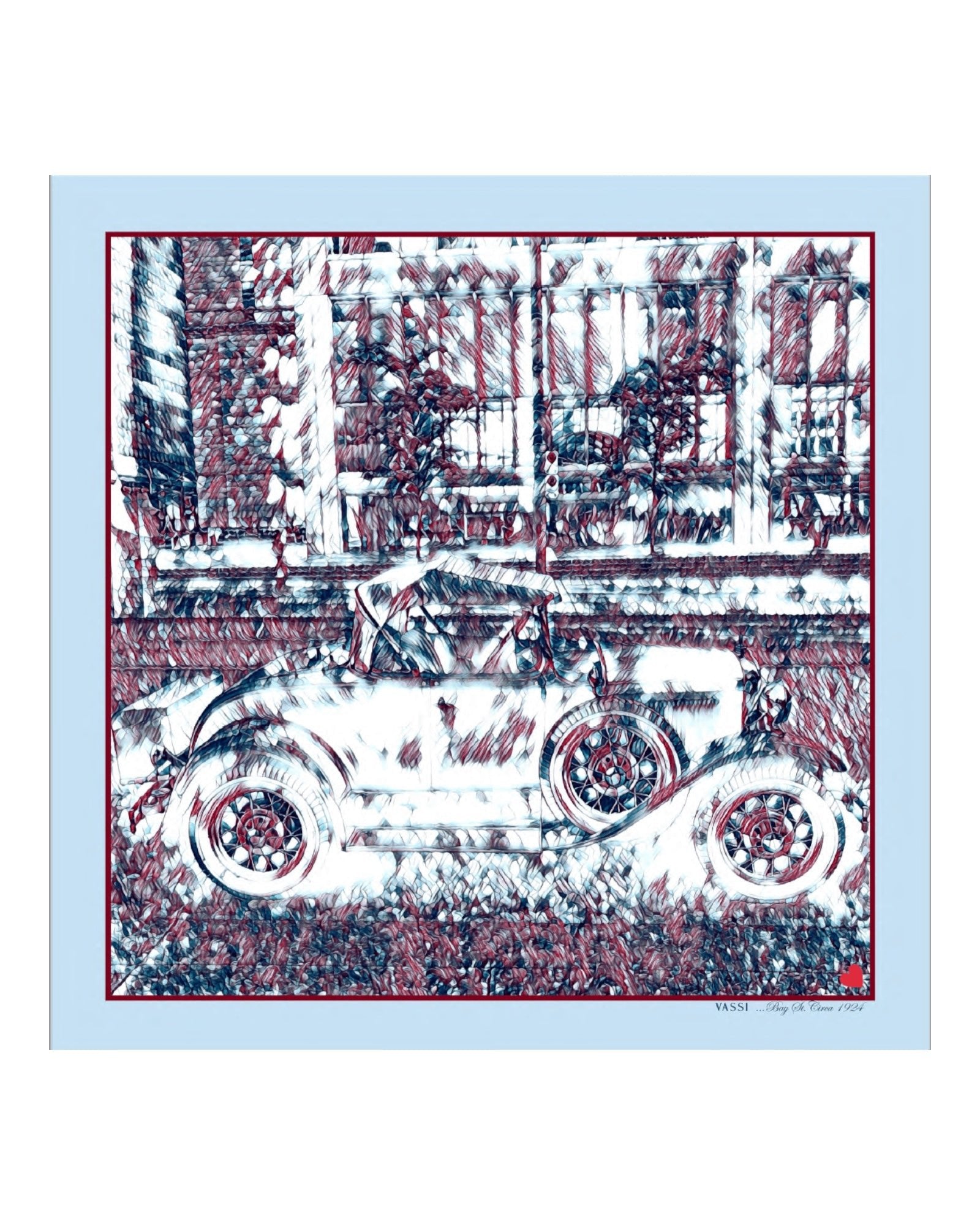 Toronto, Bay St. circa 1924 - #4 Pocket Square