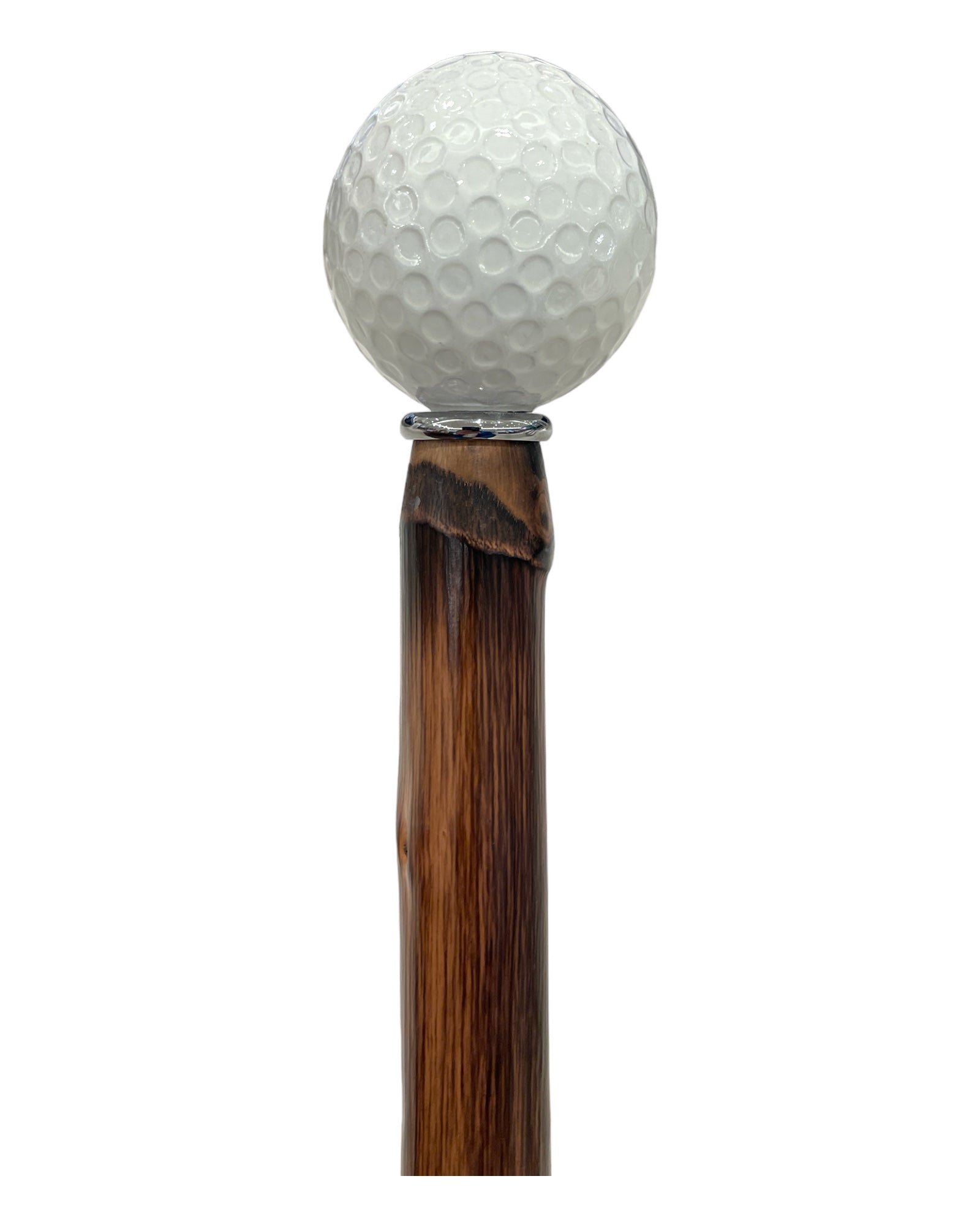 White Golf Ball Long Shoehorn - Chestnut/Silver - VASSI